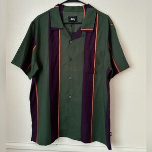 NWT STUSSY BIG STRIPE SHIRT